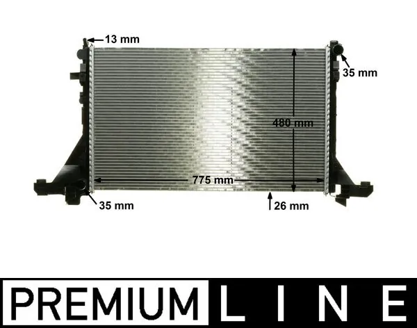 Radiateur, refroidissement du moteur MAHLE CR 1770 000P