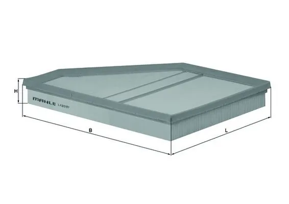 MAHLE LX2097 — Повітряний фільтр