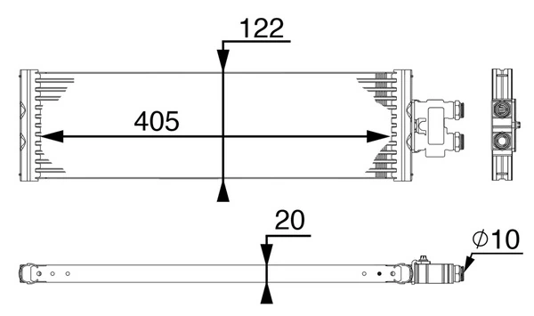 Radiateur d'huile de boîte automatique MAHLE CLC 64 000P