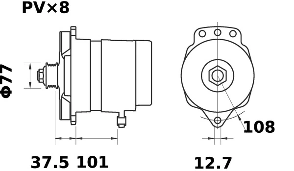 Alternateur MAHLE MG 609