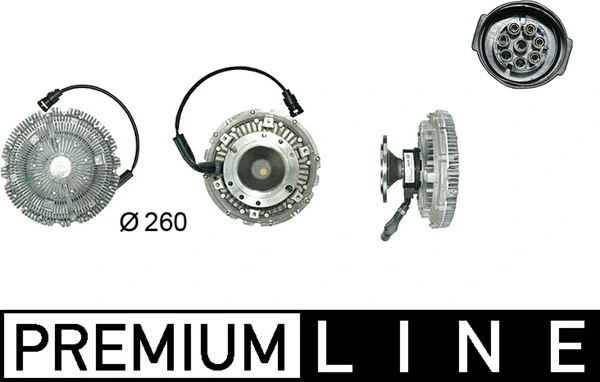 Embrayage, ventilateur de radiateur MAHLE CFC 19 000P