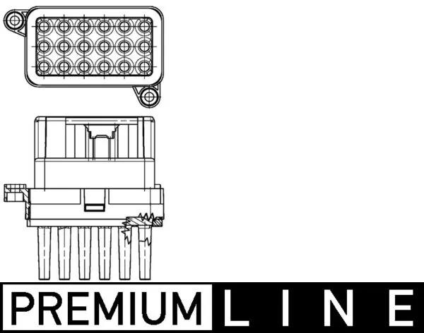 Régulateur, pulseur d'air habitacle MAHLE ABR 95 000P