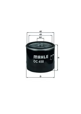 MAHLE OC458 — Фільтр масляний
