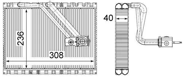 Évaporateur climatisation MAHLE AE 128 000P