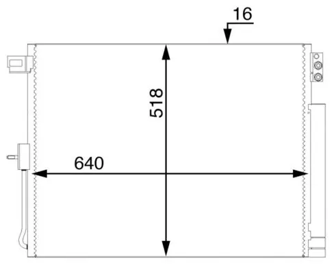 Condenseur, climatisation MAHLE AC 45 000S