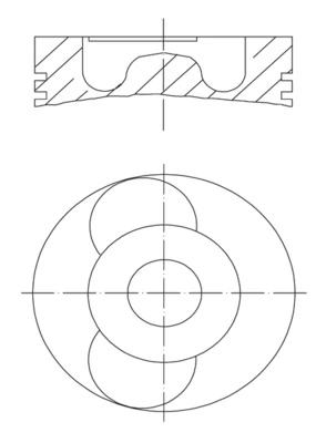Piston MAHLE 040 22 03