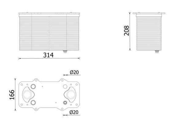 Intercooler, échangeur MAHLE CI 710 000P