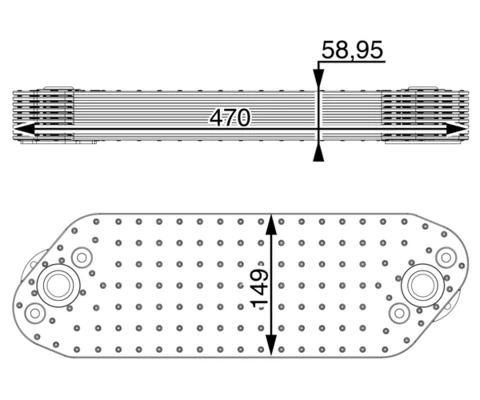 Radiateur d'huile MAHLE CLC 16 000P