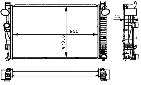 Radiateur, refroidissement du moteur MAHLE CR 226 000P