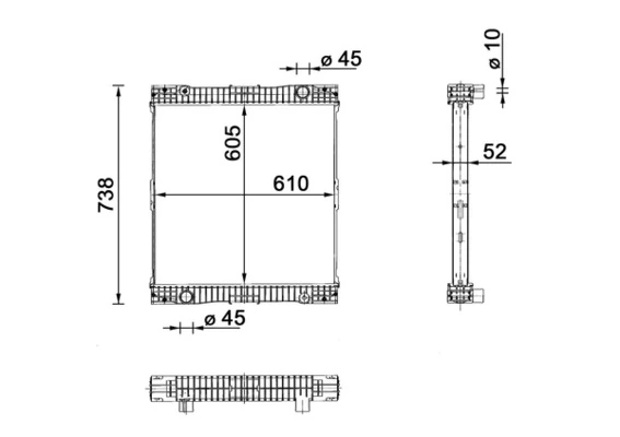 Radiateur, refroidissement du moteur MAHLE CR 109 000P
