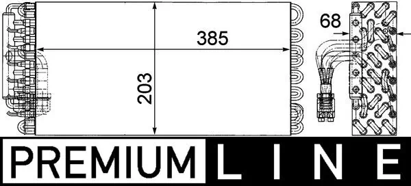 Évaporateur climatisation MAHLE AE 72 000P