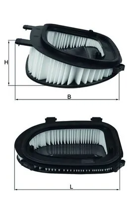 MAHLE LX3541 — Фільтр повітряний