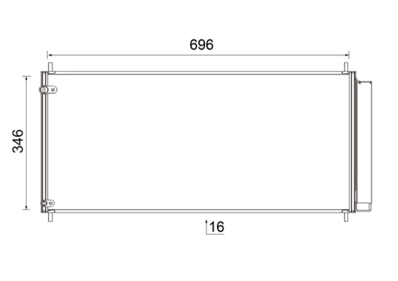 Condenseur, climatisation MAHLE AC 799 000S