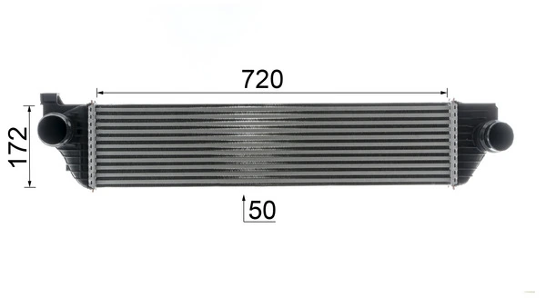Intercooler, échangeur MAHLE CI 669 000P
