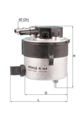 MAHLE KL569 — Фільтр паливний
