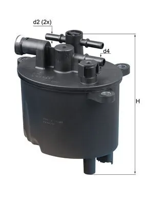 MAHLE KL581 — Фільтр паливний (вир-во Knecht-Mahle)