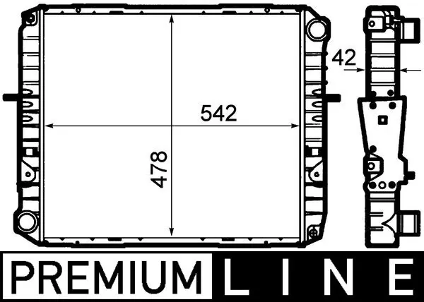 Radiateur, refroidissement du moteur MAHLE CR 1919 000P