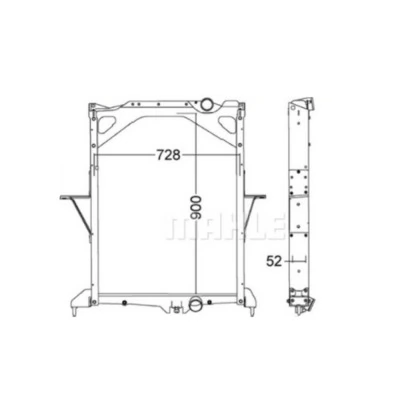 Radiateur, refroidissement du moteur MAHLE CR 1557 000P