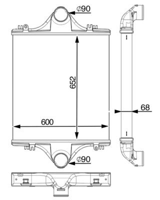 Intercooler, échangeur MAHLE CI 90 000P
