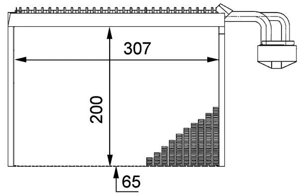 Evaporator, air conditioning