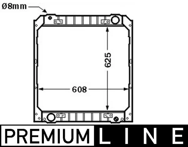 Radiateur, refroidissement du moteur MAHLE CR 142 000P