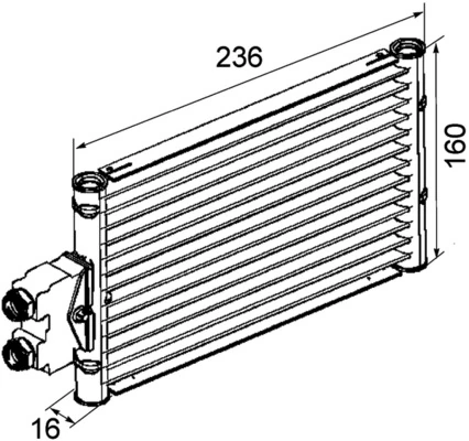 Radiateur d'huile de boîte automatique MAHLE CLC 74 000P