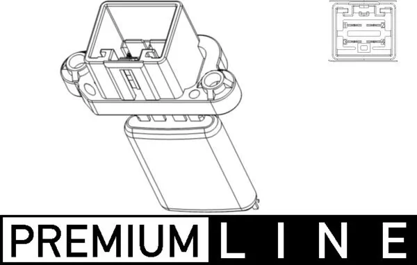 Résistance, pulseur d'air habitacle MAHLE ABR 105 000P