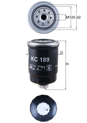 MAHLE KC189 — Фільтр паливний