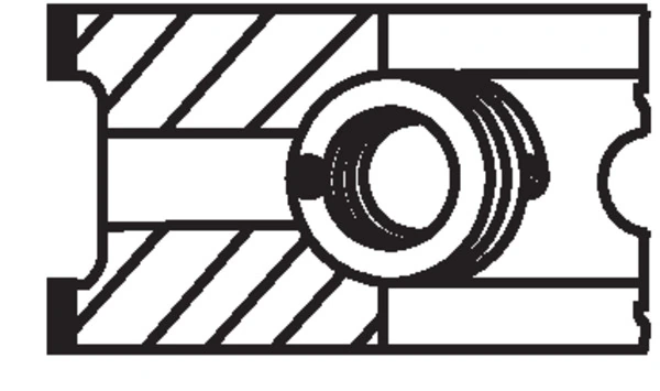 Jeu de segments de pistons MAHLE 009 70 N0