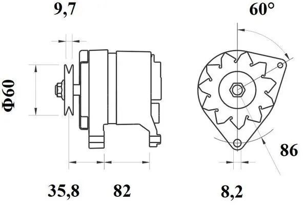 Alternateur MAHLE MG 107