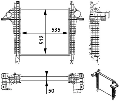 Intercooler, échangeur MAHLE CI 136 000P