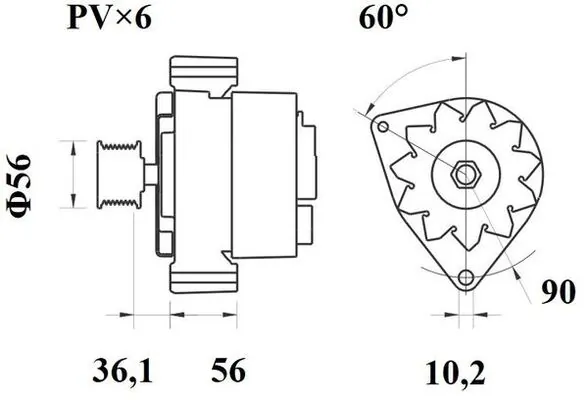 Alternateur MAHLE MG 22