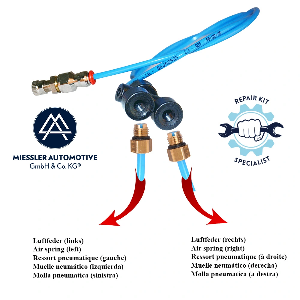 Connector, compressed-air line
