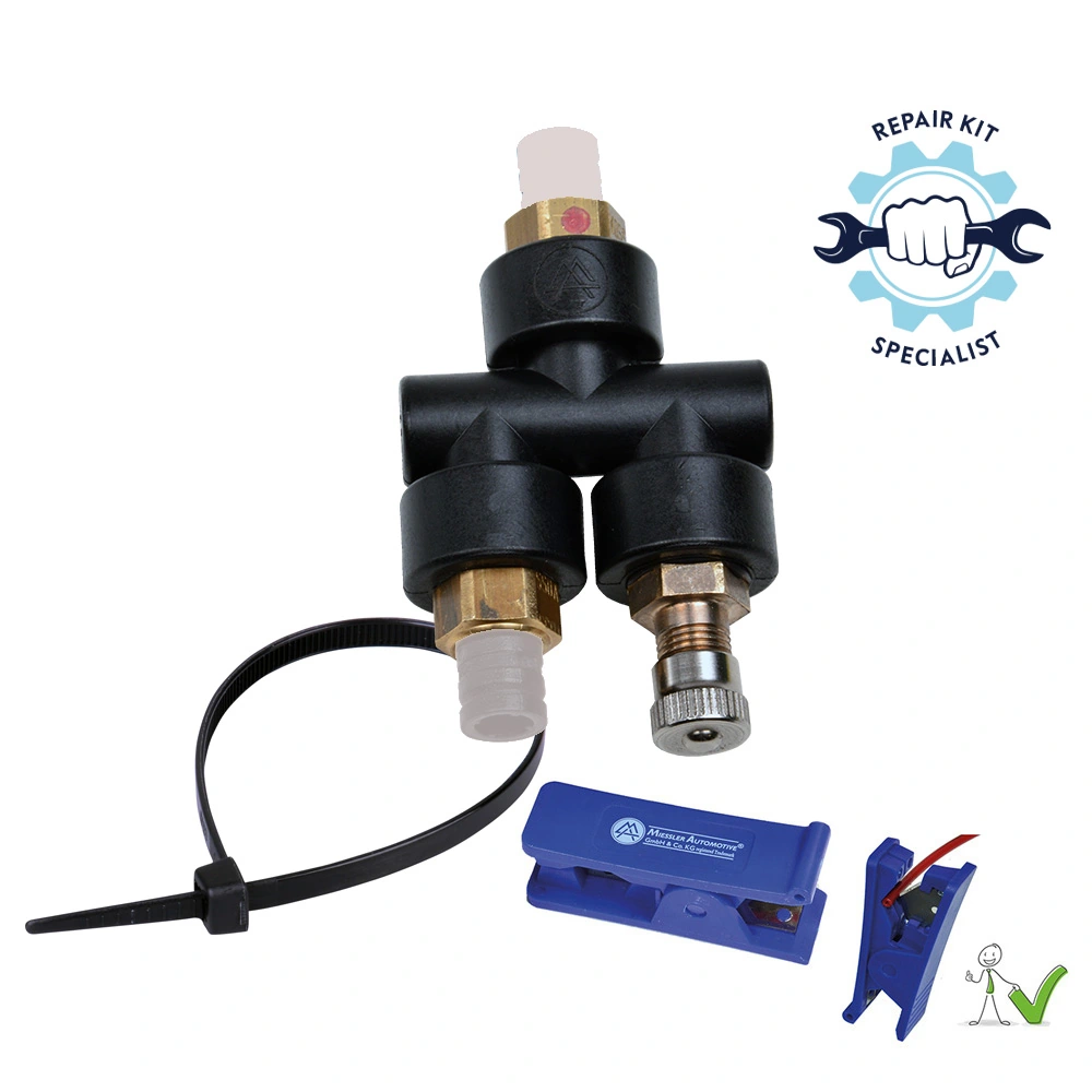 Connector, compressed-air line