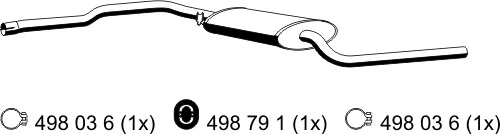 Silencieux central ERNST 176064