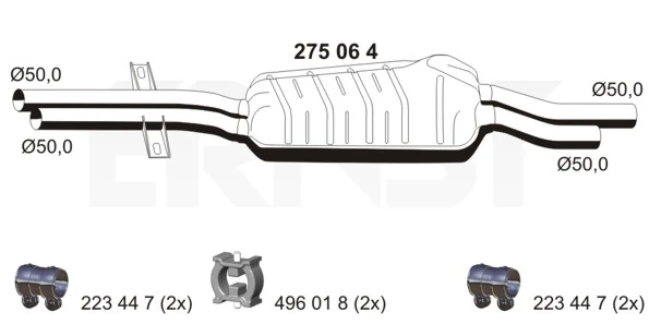 Centre Muffler
