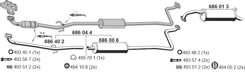 Entretoise/tige, stabilisateur