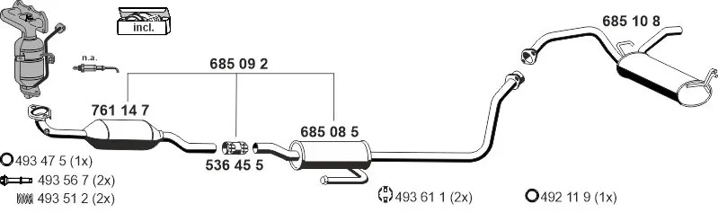 Échappement ERNST 180158