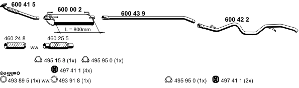 Échappement ERNST 340025