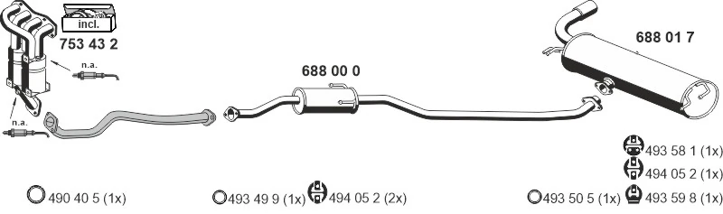 Échappement ERNST 180044