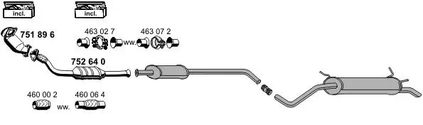 Échappement ERNST 100338