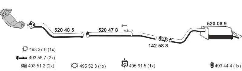 Échappement ERNST 100534