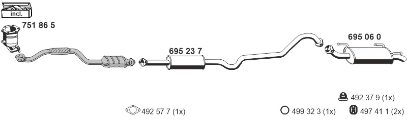 Échappement ERNST 170036