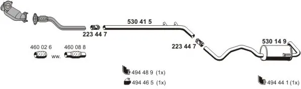 Échappement ERNST 100354