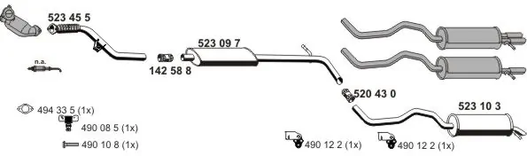 Échappement ERNST 100633