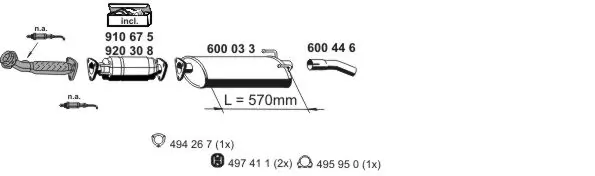 Échappement ERNST 340060