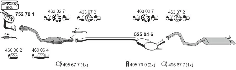 Échappement ERNST 100275