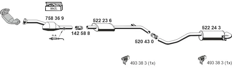 Échappement ERNST 100454
