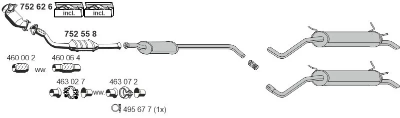 Échappement ERNST 100384