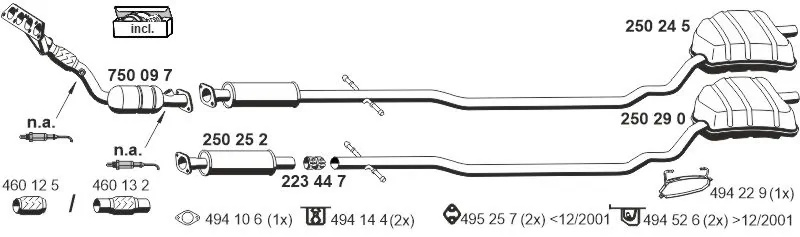 Échappement ERNST 350220